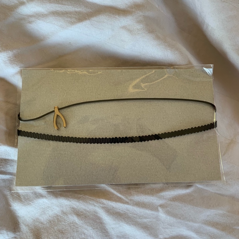 Black choker necklace